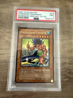 2002 Yugioh PSV Legendary Fisherman #076 1st Edition Pharaohs Servant PSA 9 Mint - Image 1