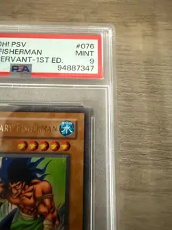 2002 Yugioh PSV Legendary Fisherman #076 1st Edition Pharaohs Servant PSA 9 Mint - Image 4