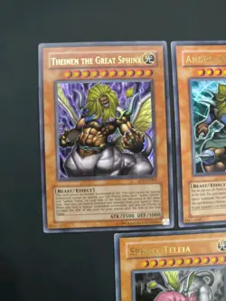 🔥 YUGIOH Great SPHINX Set Of 3 Full Ultra HOLOFOIL ANDRO THEINEN TELEIA EP1-EN - Image 2