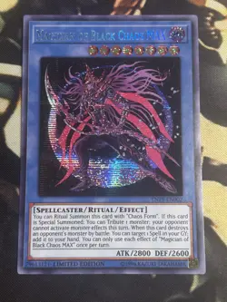 Yugioh: Magician Of Black Chaos MAX TN19-EN002 Secret Rare Limited Edition NM - Image 1