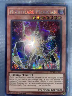 YuGiOh! - Nightmare Magician MP24-EN093 Secret Rare 1st Edition Near Mint - Image 1