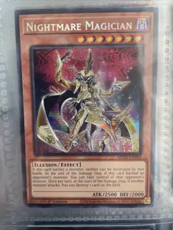 YuGiOh! - Nightmare Magician MP24-EN093 Secret Rare 1st Edition Near Mint - Image 3