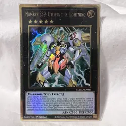 YUGIOH NUMBER S39: UTOPIA THE LIGHTNING MAGO-EN034 GOLD 1ST ED NM - Image 2