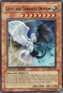 Light and Darkness Dragon - LDPP-EN001 - Ultra Rare Limited Edition NM/M Yugioh - Image 1