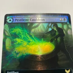 Pestilent Cauldron Card Signed By Dan Scott MTG Artist Proof - Image 2