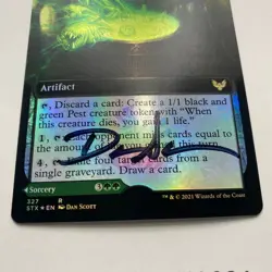 Pestilent Cauldron Card Signed By Dan Scott MTG Artist Proof - Image 3