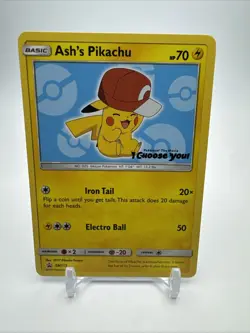 SEALED Ash’s Pikachu TCG SM108 2017 Promo Card Pokemon "I Choose You" - Image 1