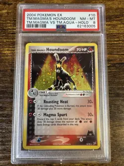 2004 Pokemon 10 Team Magma's Houndoom PSA 8 62163005 Graded Pokemon Cards - Image 1