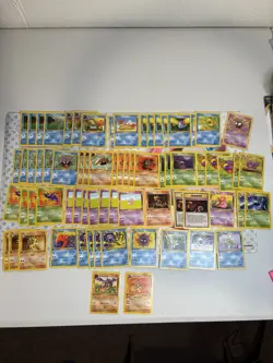 1st Edition Fossil Pokemon Card Lot - Near Mint Rares Uncommons Commons - Image 1