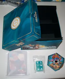 Disney Lorcana 130x C 70x UC 50x R cards w/Azurite Sea box & counters shown - Image 1