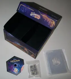 Disney Lorcana 130x C 70x UC 50x R cards w/Shimmering Skies box & counters shown - Image 1