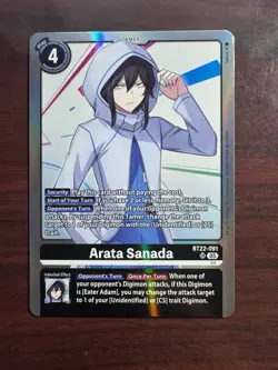 Digimon Card Game Arata Sanada BT22-091 SR Cyber Eden - Image 1
