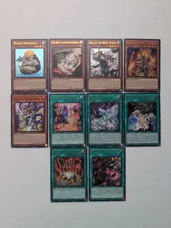 Lot Of (10) Yu-Gi-Oh 2025 Mega Pack Ultra Rare Cards - Image 1