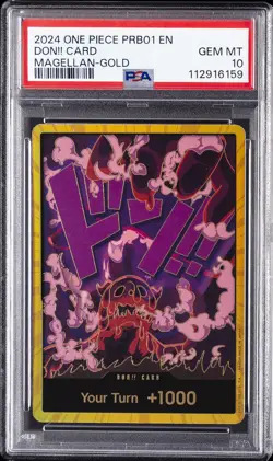2024 ONE PIECE PRB01-PREM BOOSTER -ONE PIECE CARD THE BEST- DON!! CARD PSA 10 - Image 1