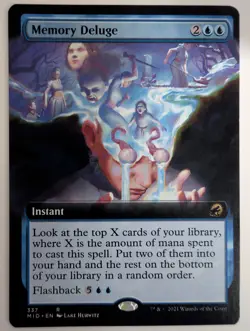 MTG - Memory Deluge - R - MID - Ext Art - 337 - Image 1