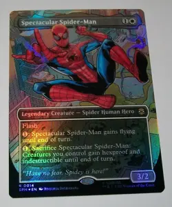 1x Spectacular Spider-Man (Borderless) Foil Rare Marvel's Spider-Man - Image 1