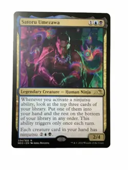 MTG NEO: Satoru Umezawa (Legendary Creature) Regular Rare 234/302 - Image 1