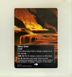 MTG- Blast Zone (0047) (Borderless) Edge of Eternities: Stellar Sights NM - Image 1
