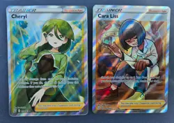 Lot 9 Full Art Trainer Pokemon Cards TCG - Olivia, Leon, Crasher Wake, Cheryl... - Image 2