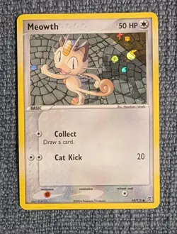 Pokemon - Meowth FireRed & LeafGreen 69/112 Reverse Holo - NM/VLP - Image 1