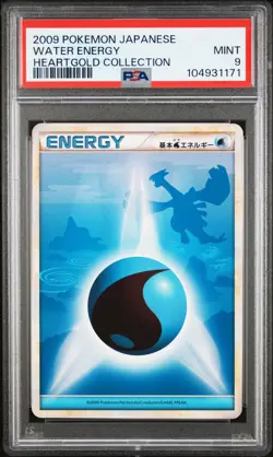 2009 POKEMON JPN HEARTGOLD COLL WATER ENERGY PSA 9 - Image 1