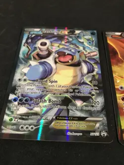 Pokemon Blastoise EX Charizard XY 121 XY122 Black Star Promo Full Art - Image 2