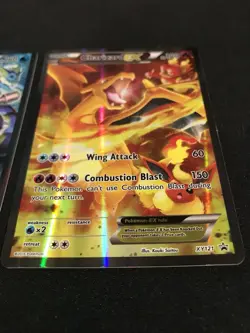 Pokemon Blastoise EX Charizard XY 121 XY122 Black Star Promo Full Art - Image 3