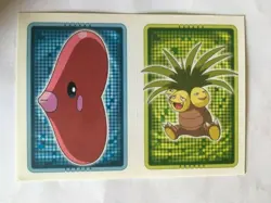 STICKER POKEMON N°103 " EXEGGUTOR " N°370 " LUVDISC " MERLIN TOPPS SERIE 2005 - Image 1