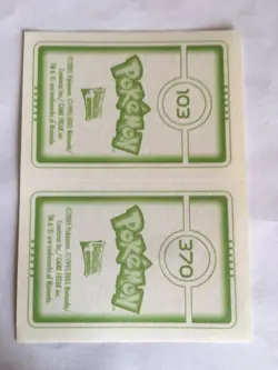 STICKER POKEMON N°103 " EXEGGUTOR " N°370 " LUVDISC " MERLIN TOPPS SERIE 2005 - Image 2