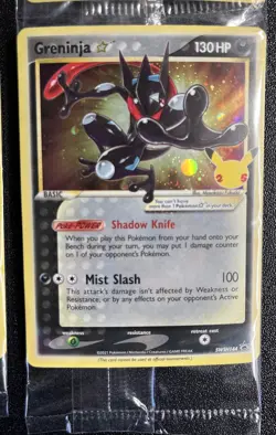Pokemon TCG Greninja Gold Star Promo SWSH114 Celebrations Sealed, w/Toploaders - Image 1
