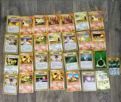 Japanese Pokemon No Rarity Error Lot And Vending Machine Sticker Bonus Gym - Image 1