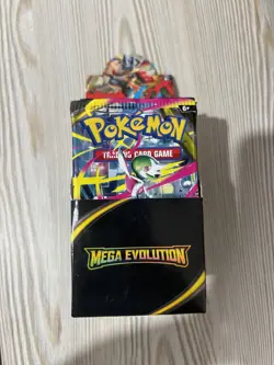 Pokemon TCG Mega Evolution Half Booster Box UNSEALED (18 packs) - Image 1
