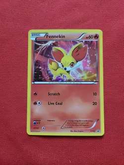 Pokemon: Fennekin XY02 Holo Foil XY Black Star Promos Holo 2013 - MP - F78 - Image 1