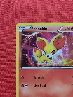 Pokemon: Fennekin XY02 Holo Foil XY Black Star Promos Holo 2013 - MP - F78 - Image 4