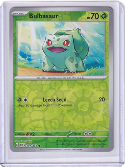 Bulbasaur Reverse Holo #1 Pokemon Scarlet & Violet 151 2023 TCG - Image 1
