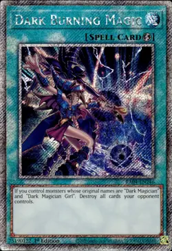 Dark Burning Magic - Platinum Secret Rare 1st Edition RA04-EN246 - NM - YuGiOh - Image 1