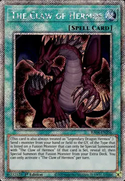 The Claw Of Hermos - Platinum Secret Rare 1st Edition RA04-EN256 - NM - YuGiOh - Image 1