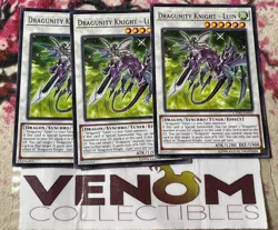 3x (M/NM) - Dragunity Knight - Luin - CYHO-EN032 - Rare - Unlimited YuGiOh - Image 1