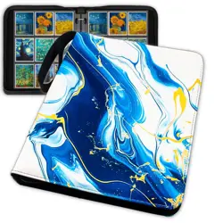 Top Loader Binder, 9 Pocket Trading Card Binder, Zippered Card Collection Bin... - Image 1