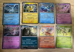 Pokemon TCG Prismatic Evolutions Costco Mini Tin Cosmos Promo Cards Set Of 8 NM - Image 1