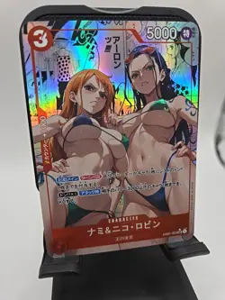 Custom Nico Robin Boa Hancock Nami Bikini Lewd Japanese One Piece Card - Image 3