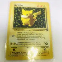 Pokemon Pikachu Black Star PROMO 1999 60 HP Card Good Condition - Image 1