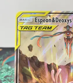 Espeon & Deoxys GX - SM240 -JUMBO Promo Ultra Rare Pokemon Card (Sun & Moon) - Image 4