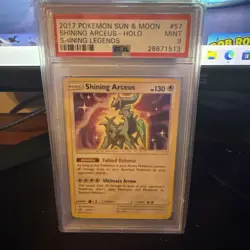 Pokemon TCG Shining Arceus Shining Legends Holo Rare Card 57/73 PSA 10 - Image 1