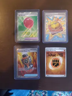 Pokemon Mega Evolution Full Arts Air Balloon, Fighting Gong + more CLEAN CARDS - Image 1