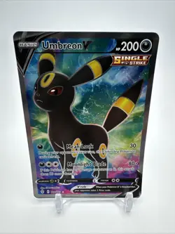 Pokemon TCG Umbreon v Full Art Ultra Rare Holo Card 188/203 Evolving Skies NM - Image 1
