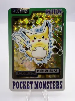 Pokemon Card Pikachu Bandai Carddass No.025 Holo Prism 1997 Japanese - Image 1