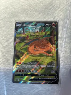 Pokemon Charizard v SWSH260 Alternate Art Full Art Holo Promo Card - Image 1