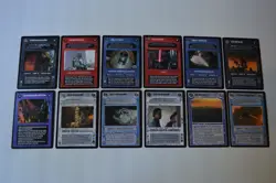 Star Wars CCG Decipher SWCCG ENHANCED CLOUD CITY 12 Premium Cards Set LP Played - Image 1