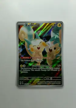 Pachirisu Illustration Rare 208/198 Scarlet & Violet Base Pokemon Card NM/M - Image 1